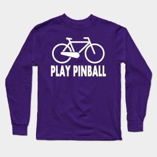 Bicycle Pinball white Long Sleeve T-Shirt